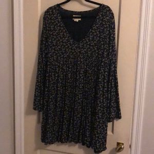 ralph lauren bell sleeved dress